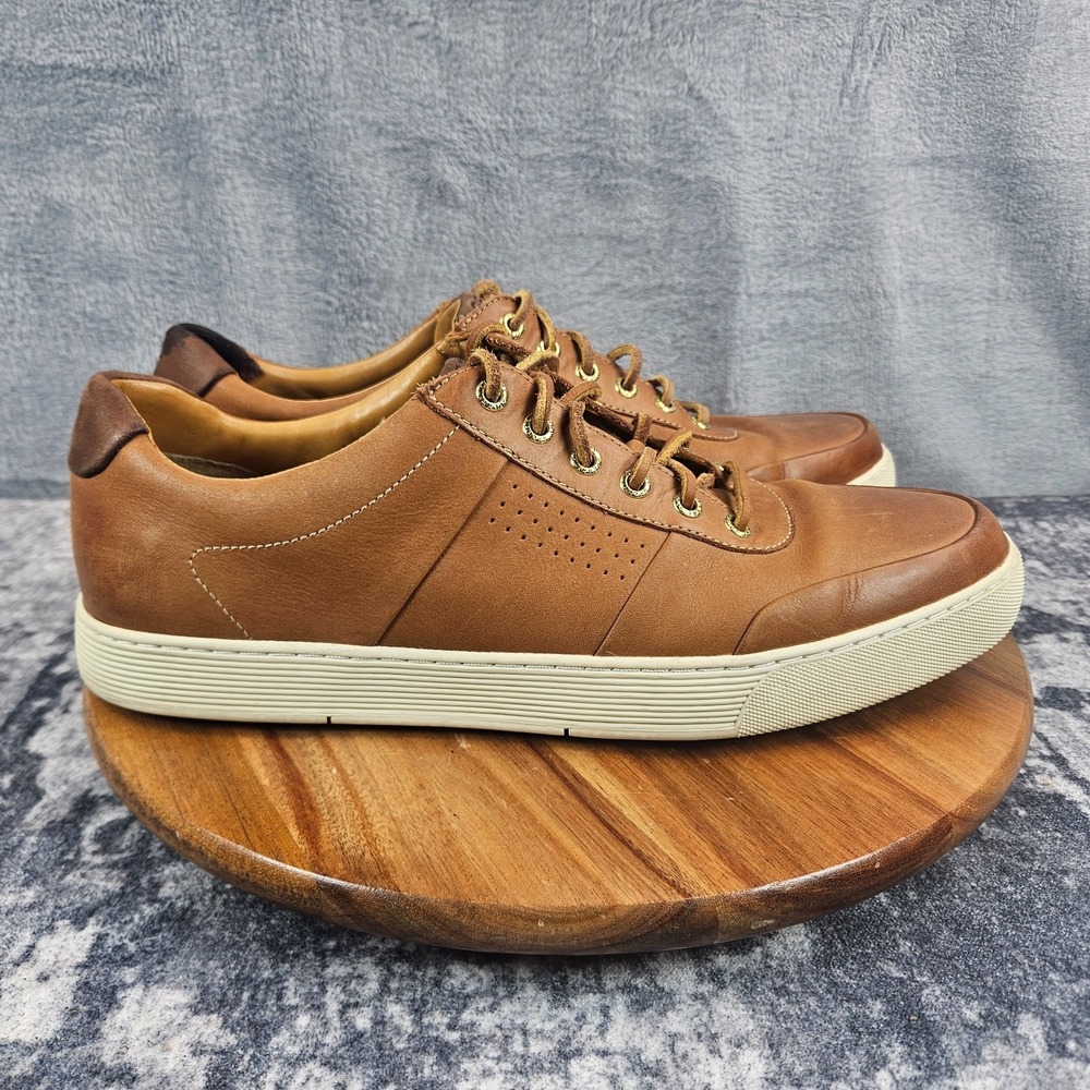 Sperry Gold Cup Sport Sneakers Mens Size 11.5 M Tan Brown Leather Shoes STS16300